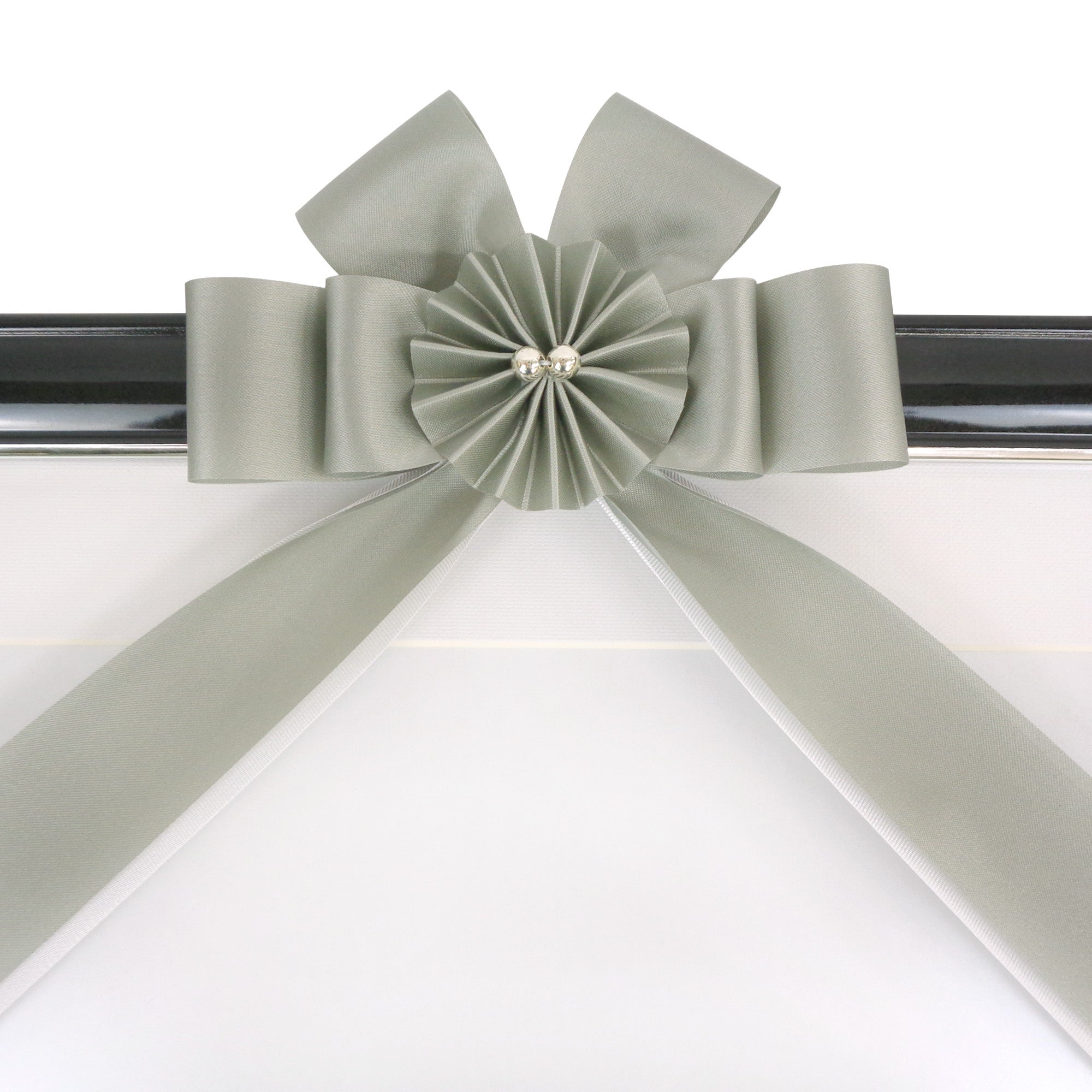 遺影 肖像 額縁用リボン メタルリボン グレー – YONEOKA RIBBON