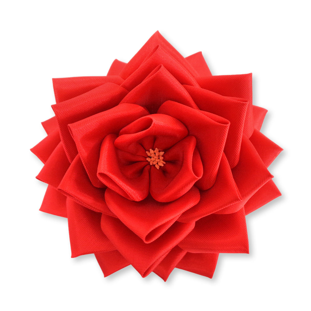 リボン徽章（記章・胸章）特大リボンバラ 花のみ 6個セット 花径:135mm 式典 イベント セレモニー 選挙 国会議員 祝賀会 入学式 卒業式 運動会 竣工式 来賓