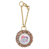 cocomam マタニティマーク キーホルダー 両面仕様 ふわふわシフォンロゼット
