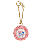 cocomam マタニティマーク キーホルダー 両面仕様 ふわふわシフォンロゼット