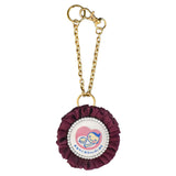 cocomam マタニティマーク キーホルダー 両面仕様 ふわふわシフォンロゼット