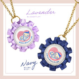 cocomam マタニティマーク キーホルダー ダブルフリルロゼット クリップ付