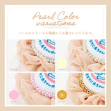 cocomam マタニティマーク キーホルダー 両面仕様 ふわふわシフォンロゼット