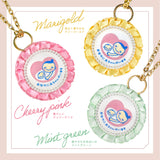cocomam マタニティマーク キーホルダー フリルリボンロゼット 両面仕様