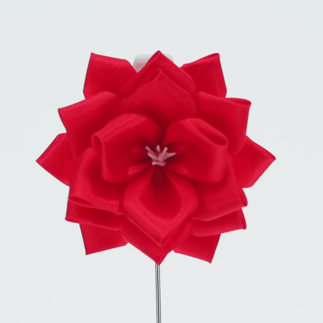【全24色】リボン徽章（記章・胸章）小リボンバラ 花のみ 1個売り 花径:75mm 式典 イベント セレモニー 選挙 国会議員 祝賀会 入学式 卒業式 運動会 竣工式 来賓