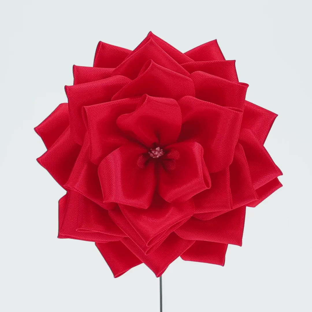 リボン徽章（記章・胸章）特大リボンバラ 花のみ 1個売り 花径:135mm 式典 イベント セレモニー 選挙 国会議員 祝賀会 入学式 卒業式 運動会 竣工式 来賓